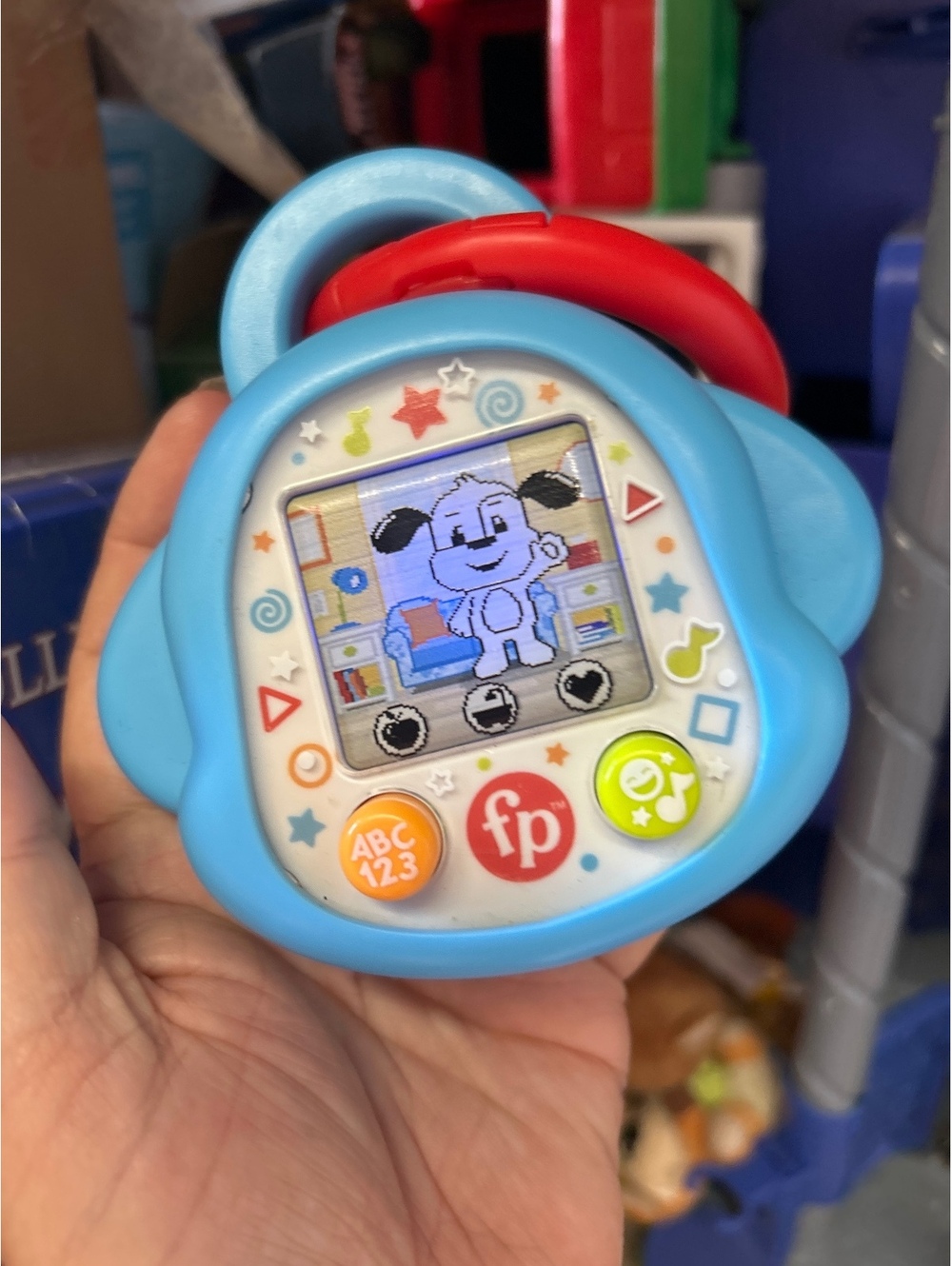 Fisher-Price Interactive Learning Toy for Toddlers - Blue and Red